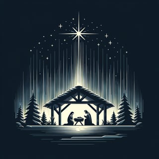 Minimalist Christmas Manger Design