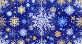 Metallic Snowflake Pattern