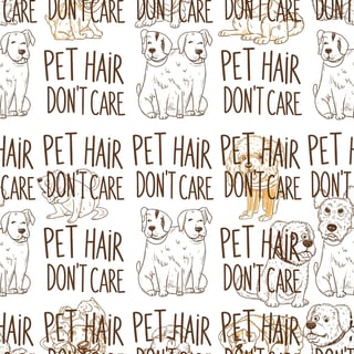 Playful Dog Doodle Seamless Pattern