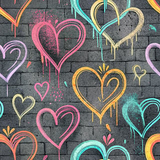 Graffiti Hearts Tumbler Design