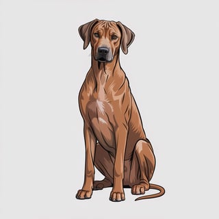 Rhodesian Ridgeback Dog Art
