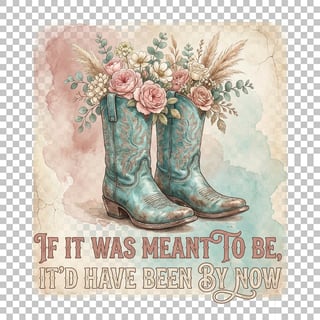 Western Cowgirl Boots with Floral Design