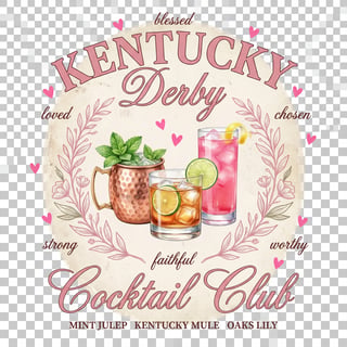 Vintage Southern Derby Cocktail Design