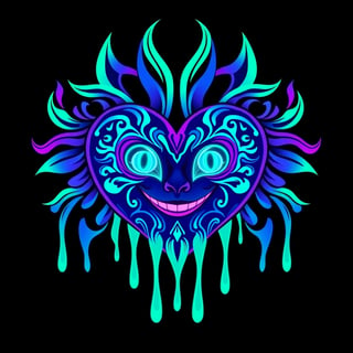 Symmetrical Fantasy Heart Illustration