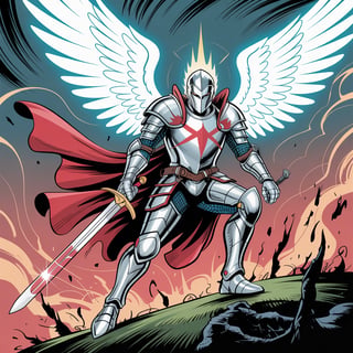 Angelic Knight Comic Style