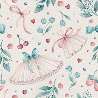 Pastel Balletcore Seamless Pattern
