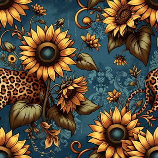 Vintage Sunflower Illustration Design