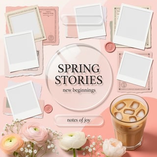 Spring Scrapbook Collage Layout