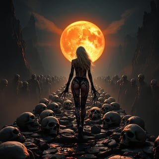 Zombie Catwalk Under the Orange Moon