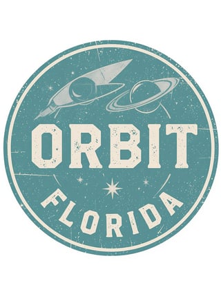 Orbit Florida Retro Badge Logo