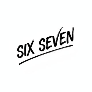 Six Seven Brush Font Design