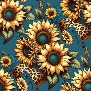 Vintage Sunflower Illustration Design