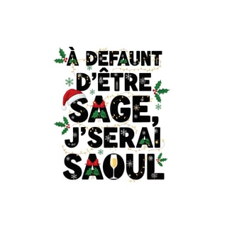 Festive Quote Design in French