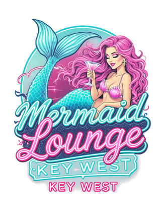 Mermaid Lounge Retro Neon Sign