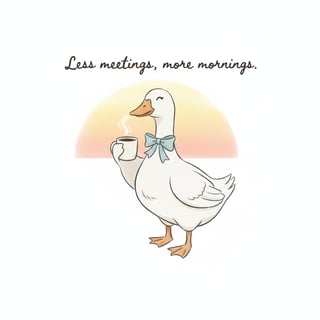 Peaceful Retirement Goose Design