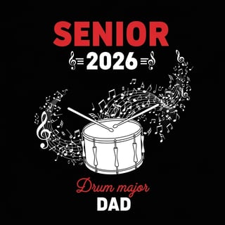 Senior 2026 Drum Major Poster