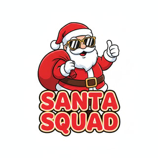 Cute Santa Squad Family T-Shirt Design