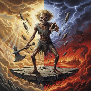 1980s Iron Maiden Eddie Retro Art