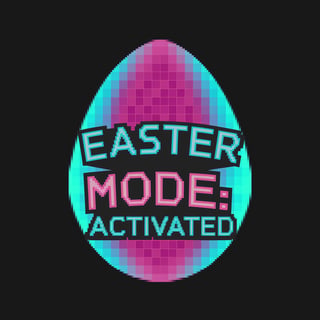Retro 80s Easter Egg Design