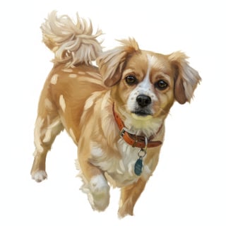 Oil Paint Dog Portrait