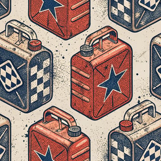 Racing Fuel Container Wrap Design
