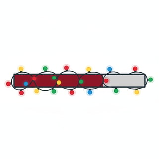 Festive Progress Bar Vector