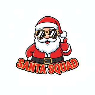 Cute Santa Squad Family T-Shirt Design