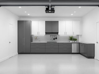 Modern Bright Garage Interior