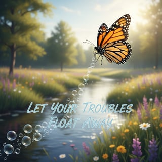 Butterfly with Inspirational Quote