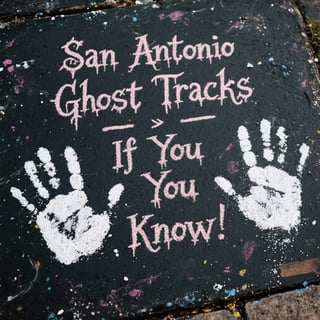 Gothic Handprint Chalk Art