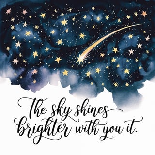 Serene Watercolor Night Sky