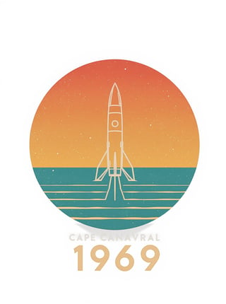 Retro Cape Canaveral 1969 Artwork