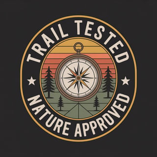 Retro Trail Patch T-Shirt Design