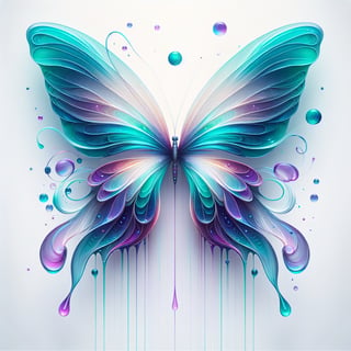 Vibrant Butterflies with Flowing Wings