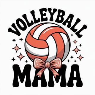Vibrant Volleyball Graphic Design