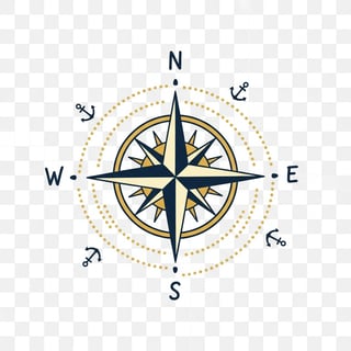 Animated Compass Rose Clip-Art