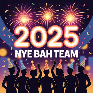 NYE Bash Team New Year Design