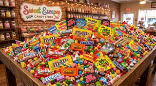 Sweet Escapes Candy Collage