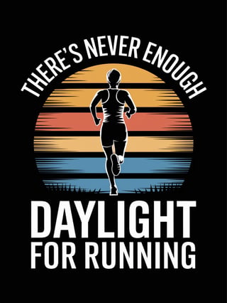 Vintage Runner Silhouette at Sunset