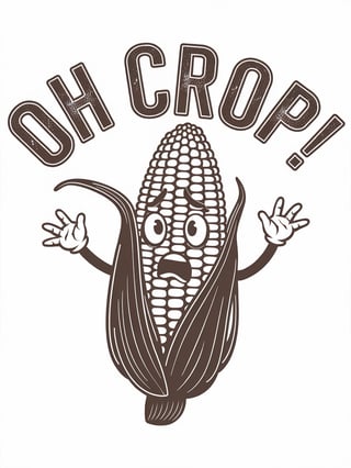 Oh Crop! Vintage T-Shirt Design