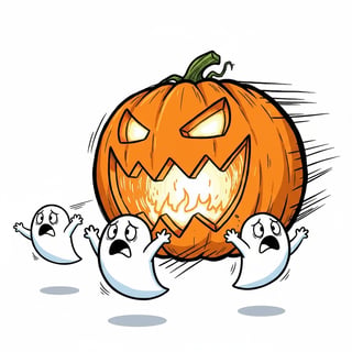 Halloween Pac-Man Jack-o’-Lantern Art