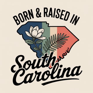 South Carolina Vintage T-Shirt Design