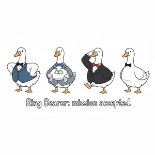 Ring Bearer Geese Design