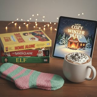 Cozy Holiday Movie Night Setup