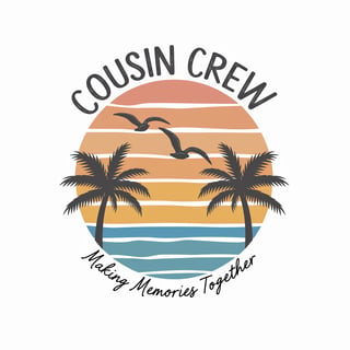 Beach Cousin Crew T-shirt Design