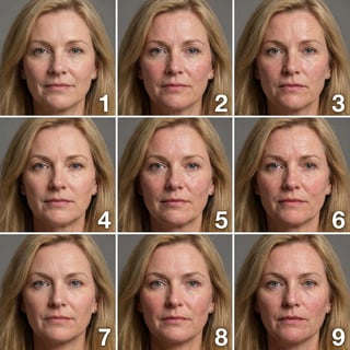 Hyperreal Portraits: Blonde Woman in 50s