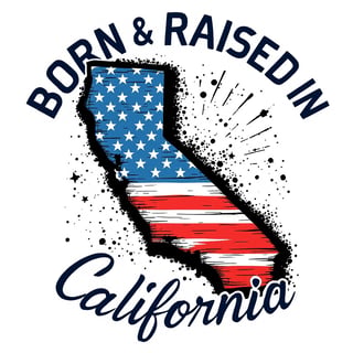 California T-Shirt Graphic Design