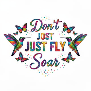 Bright Multi-Colored Motivational Quote