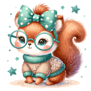 Cute Hand-Drawn Squirrel Illustration
