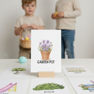 Realistic Easter Egg Hunt Cards Setup